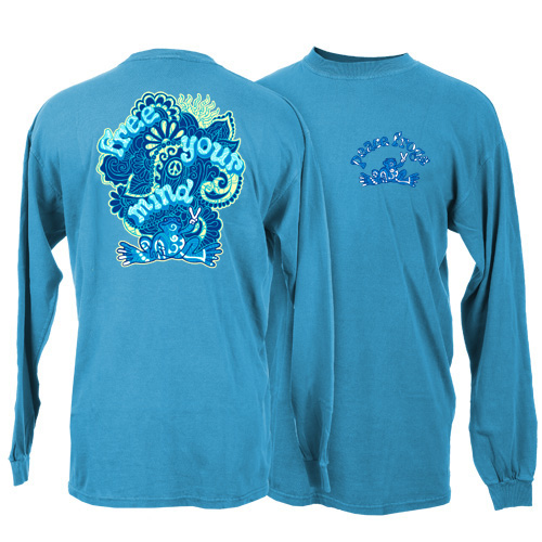 Product Image of Peace Frogs Free Your Mind Adult Long Sleeve T-Shirt
