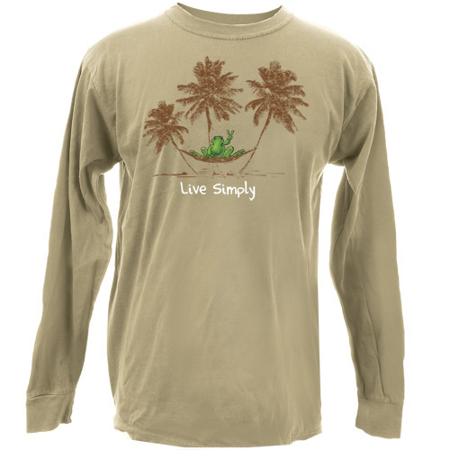 Product Image of Peace Frogs Live Simply Hammock Adult Long Sleeve T-Shirt