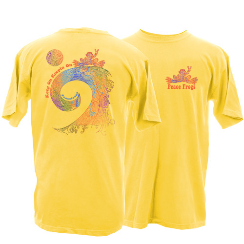 Product Image of Peace Frogs Adult Keep On Frog Garment Dye Short Sleeve T-Shirt