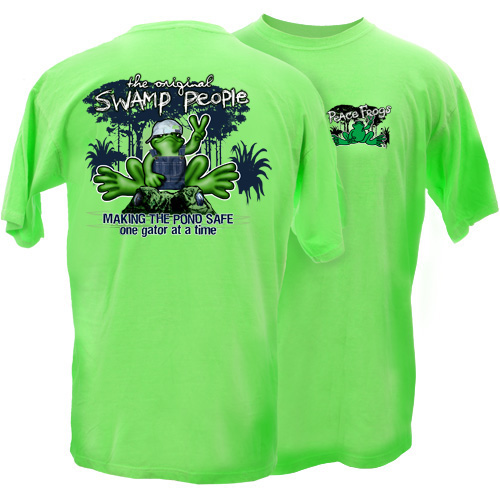 Peace Frogs Swamp People Short Sleeve Kids T-Shirt