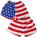 Product Image of Peace Frogs USA Adult Flag Shorts