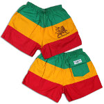 Peace Frogs Ethiopia  Flag Shorts