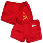 Peace Frogs USSR Flag Shorts