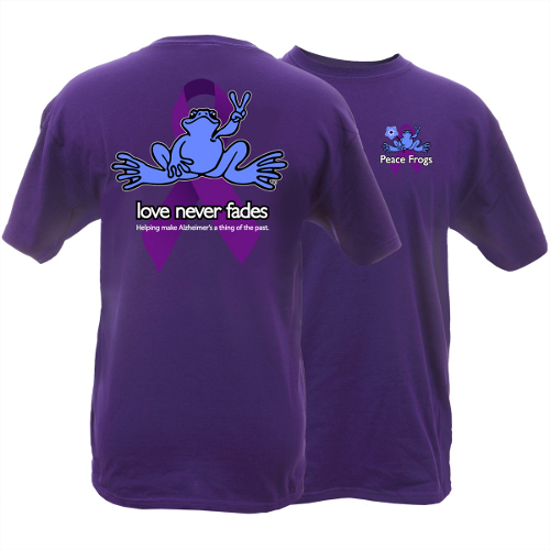Product Image of Peace Frogs Adult Alzheimer's Awareness Short Sleeve T-Shirt