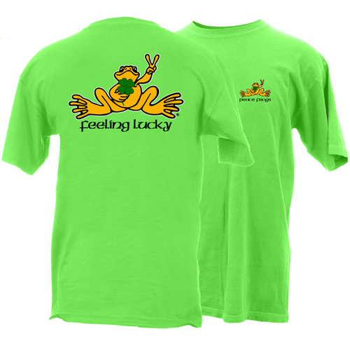 Product Image of Peace Frogs Feeling Lucky Frog Short Sleeve T-Shirt
