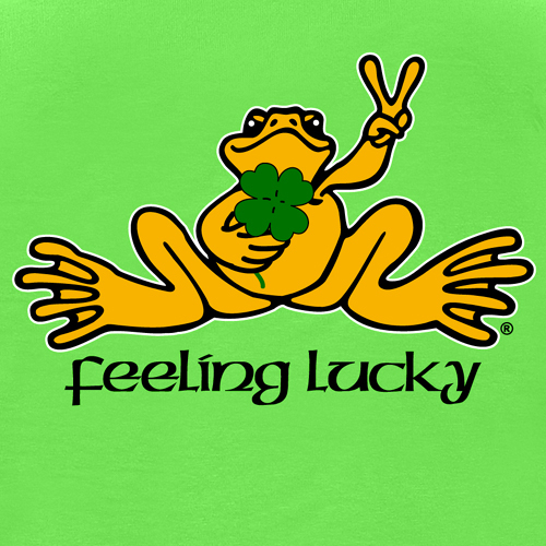 Peace Frogs Feeling Lucky Frog Short Sleeve TShirt, Short Sleeve T
