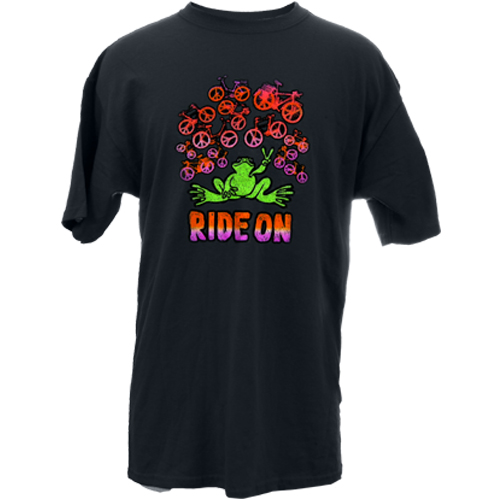 Peace Frogs Ride On Frog Short Sleeve T-Shirt