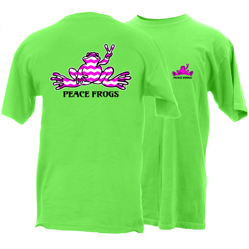 Peace Frogs Chevron Frog Short Sleeve T-Shirt