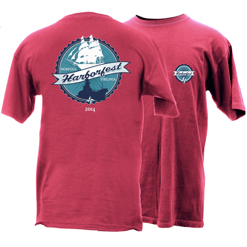 2014 Harborfest Ship Short Sleeve T-Shirt