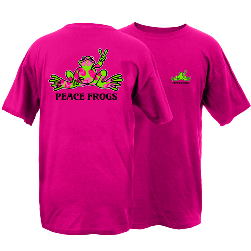 Peace Frogs Flip Frog Short Sleeve T-Shirt