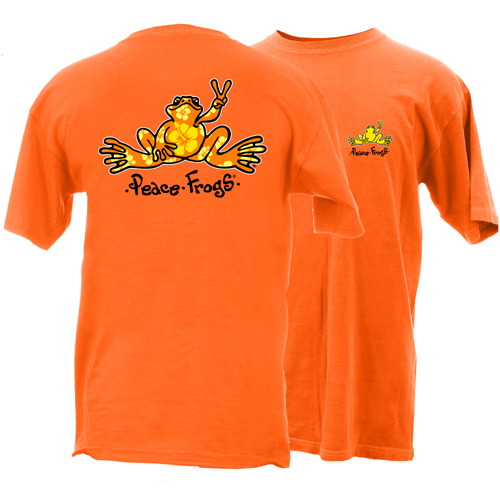 Peace Frogs Hibiscus Frog Short Sleeve T-Shirt