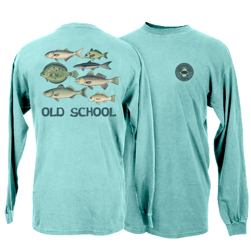 Chesapeake Tides Adult Old School Garment Dye Long Sleeve T-Shirt