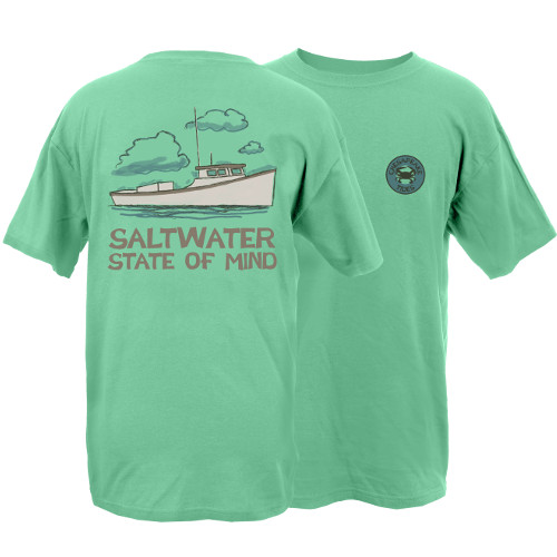 Chesapeake Tides Saltwater State of Mind Garment Dye Short Sleeve T-Shirt
