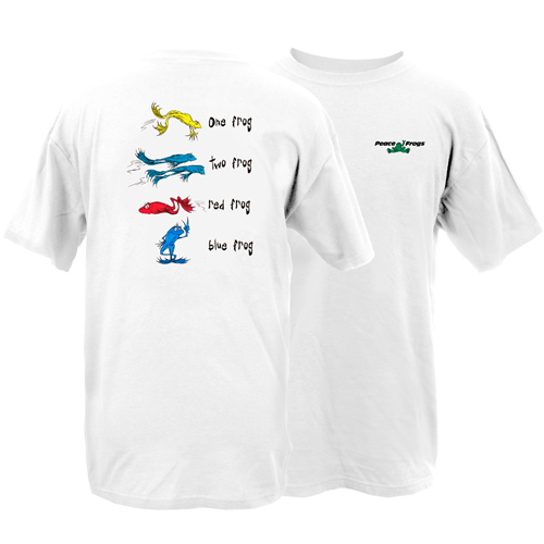 Peace Frogs Adult One Frog Short Sleeve T-Shirt