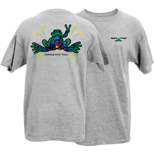 Product Image of Peace Frogs Adult Inner Peace Frog Short Sleeve T-Shirt