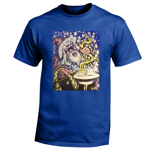 Beyond The Pond Adult Magician Wizard Short Sleeve T-Shirt
