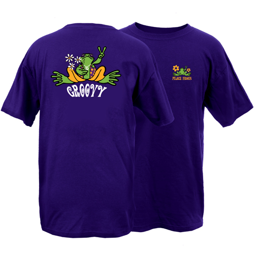 Product Image of Peace Frogs Groovy Frog Short Sleeve T-Shirt