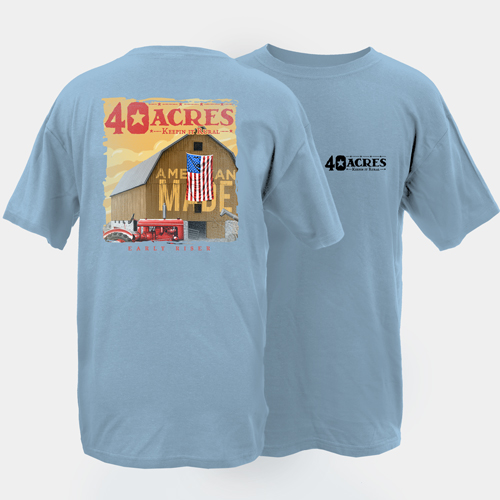 Fourty Acres Early Riser Adult Short Sleeve T-Shirt