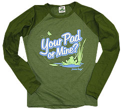 Peace Frogs Junior Your Pad Heathered Long Sleeve T-Shirt