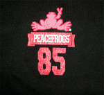 Peace Frogs Junior Freshman Issue Football Long Sleeve T-Shirt