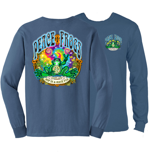 Product Image of Peace Frogs Hop In Adult Long Sleeve T-Shirt