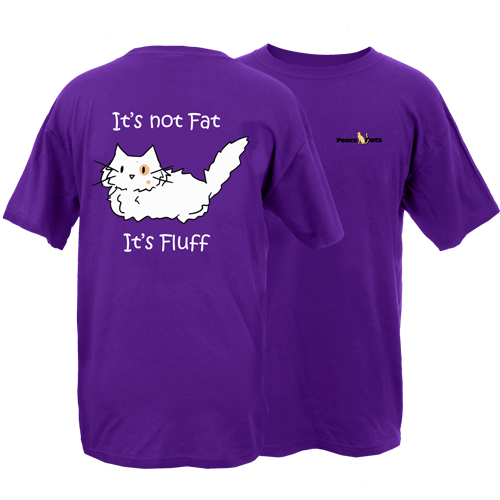 It's Fluff Cat Peace Dogs Short Sleeve T-Shirt