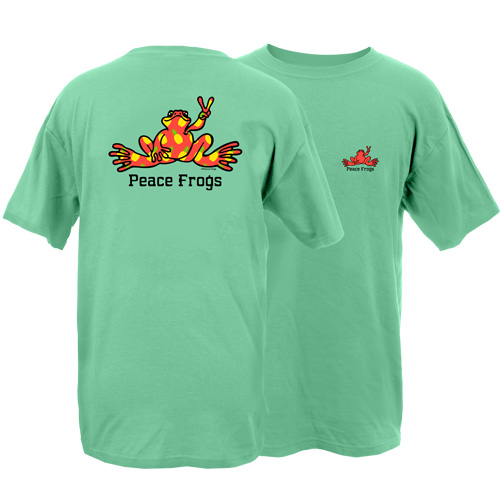 Peace Frogs Pineapple Fill Frog Garment Dye Short Sleeve T-Shirt