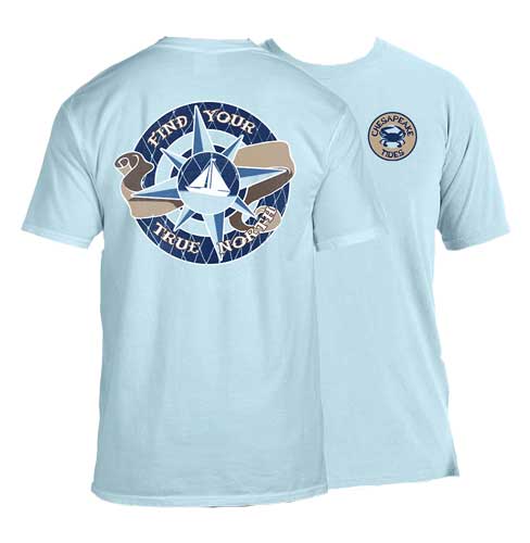Product Image of Chesapeake Tides Adult True North Garment Dye Short Sleeve T-Shirt