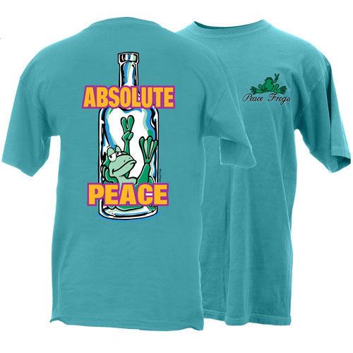 Peace Frogs Adult Absolute Peace Garment Dye Short Sleeve T-Shirt