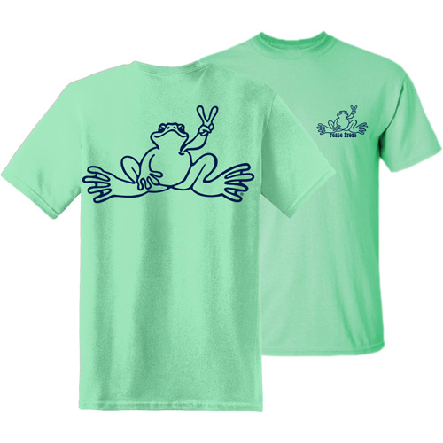 Product Image of Peace Frogs Youth Navy Outline Frog Short Sleeve T-Shirt
