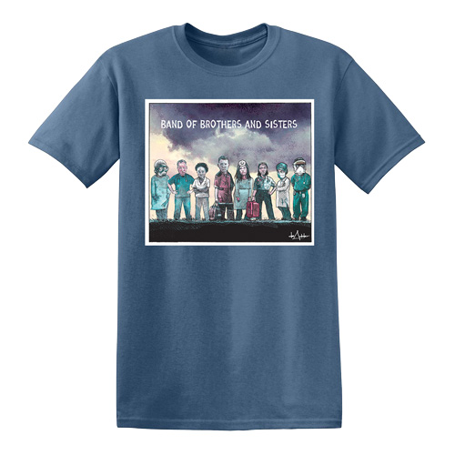 Product Image of Michael de Adder Designs Band of Brothers and Sisters Indigo Blue Short Sleeve T-Shirt