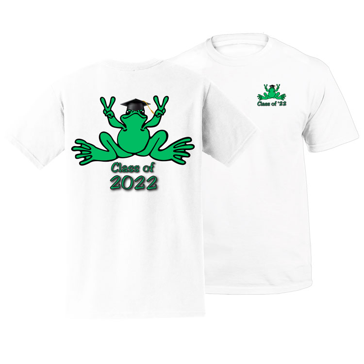 Product Image of Peace Frogs Graduation Frog Adult Short Sleeved T-Shirt