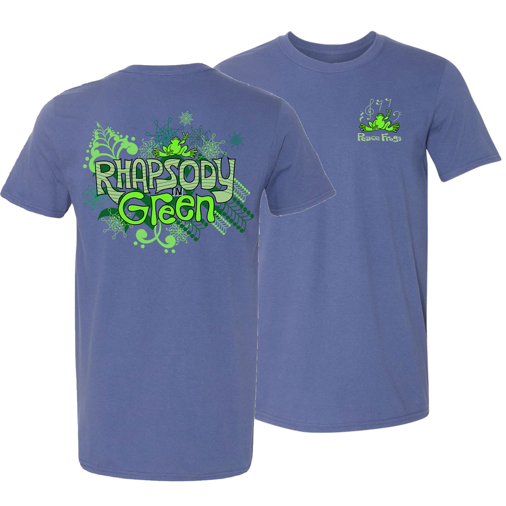 Product Image of Peace Frogs Adult Rhapsody in Green Frog Short Sleeve T-Shirt