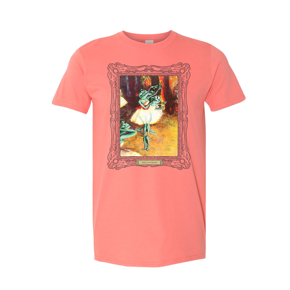 Peace Frogs Adult Degas Ballerina Frog Short Sleeve T-Shirt