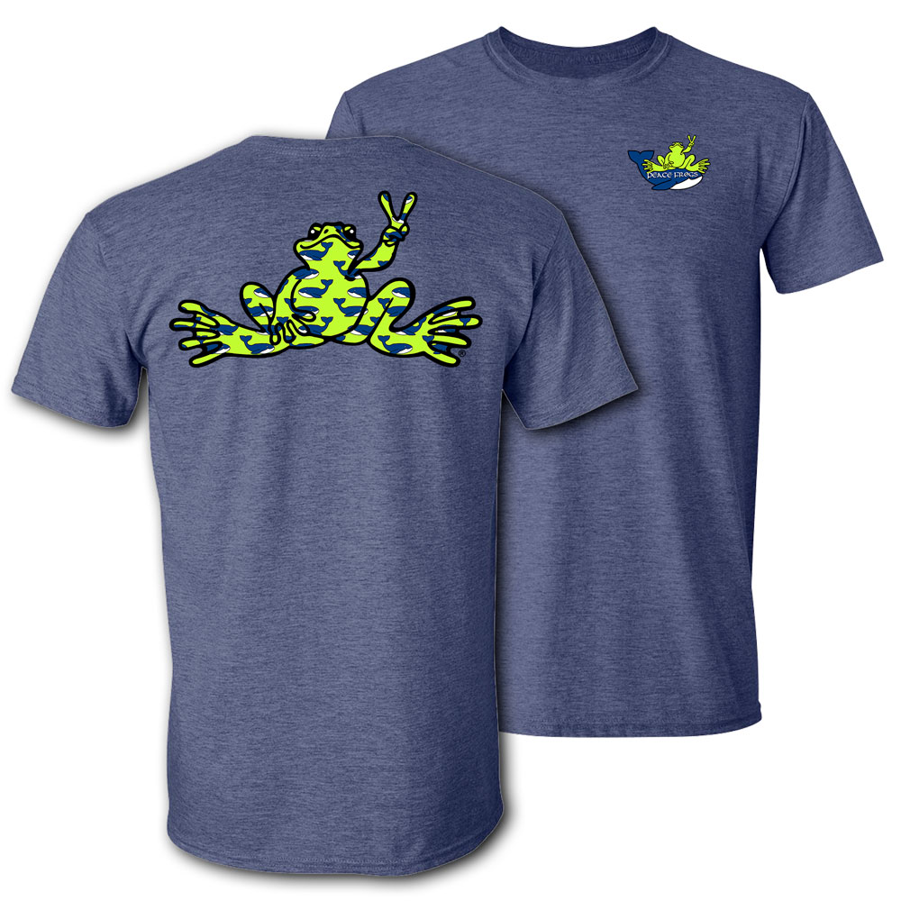 Peace Frogs Adult Love Texas Frog Short Sleeve T-Shirt, Short