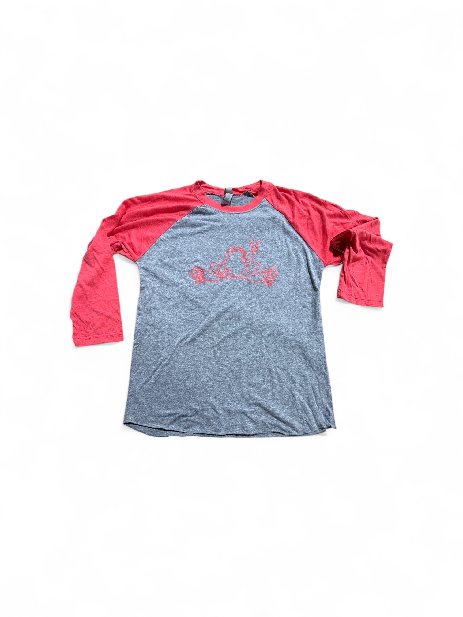 Product Image of Peace Frogs Red Frog Ragland 3/4 Sleeve T-Shirt