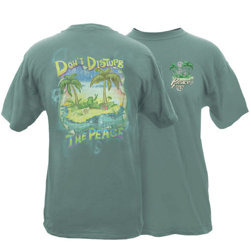 Peace Frogs Adult Don't Disturb The Peace Garment Dye Short Sleeve T-Shirt