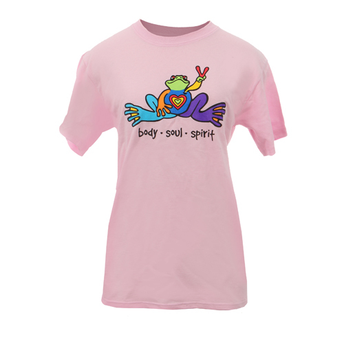 Peace Frogs Adult Body Soul Spirit Short Sleeve T-Shirt