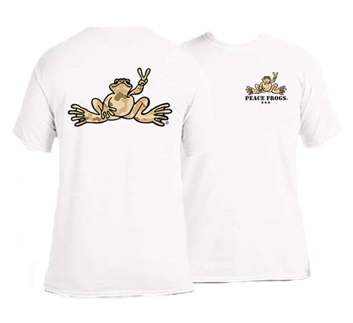 Peace Frogs Adult Desert Camo Short Sleeve T-Shirt