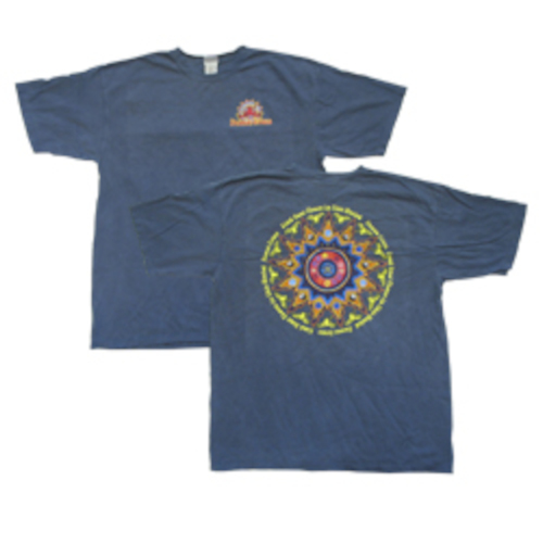 Peace Frogs Adult Mayan Calendar Garment Dye Short Sleeve T-Shirt