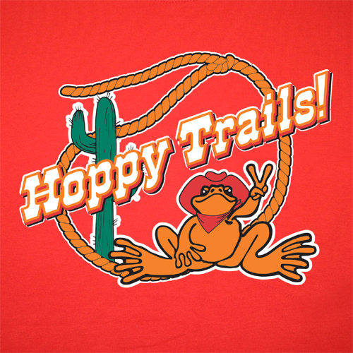Peace Frogs Adult Hoppy Trails Short Sleeve T-Shirt