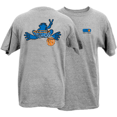 Peace Frogs Adult Granite Basketball Short Sleeve T-Shirt