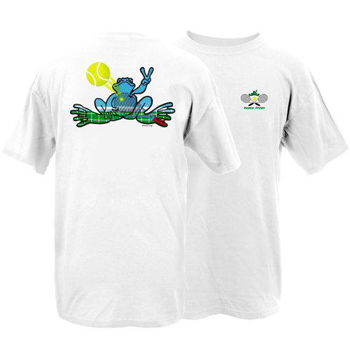 Peace Frogs Adult Tennis Short Sleeve T-Shirt