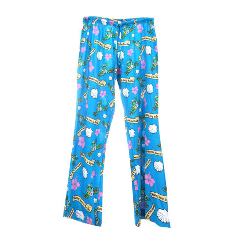 Peace Frogs Adult Wasting Away In Paradise Pajama Loungepant