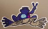 Peace Frogs Md Moon Sticker