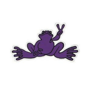 Product Image of Peace Frogs Sm Purple Sticker