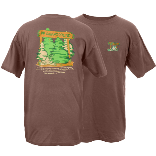 Peace Frogs Adult Campground Short Sleeve T-Shirt