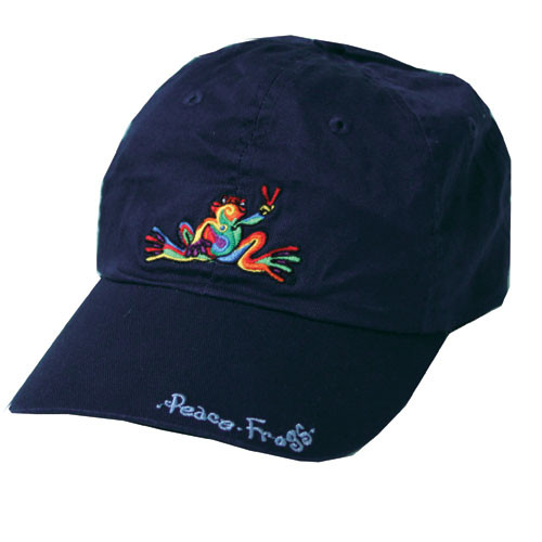 Product Image of Peace Frogs Retro Frog W/ Words Baseball Hat