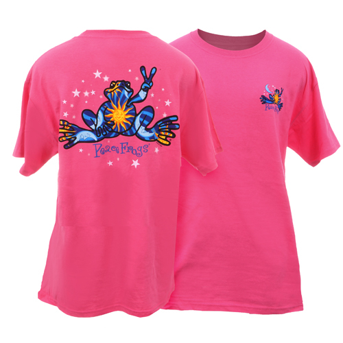 Peace Frogs Adult Night and Day Short Sleeve T-Shirt