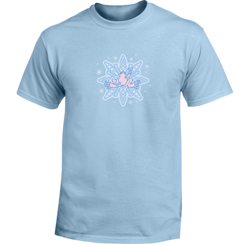 Peace Frogs Adult Snowflake Short Sleeve T-Shirt